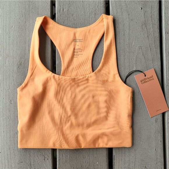 Girlfriend Collective Horizon Paloma Workout Sports Bra Racerback Scoop Neck XS - Picture 2 of 7